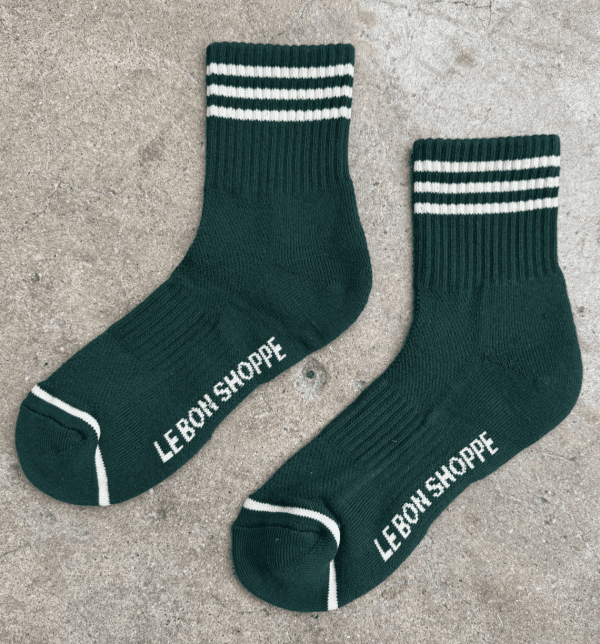 Girlfriend Socks, Hunter Green